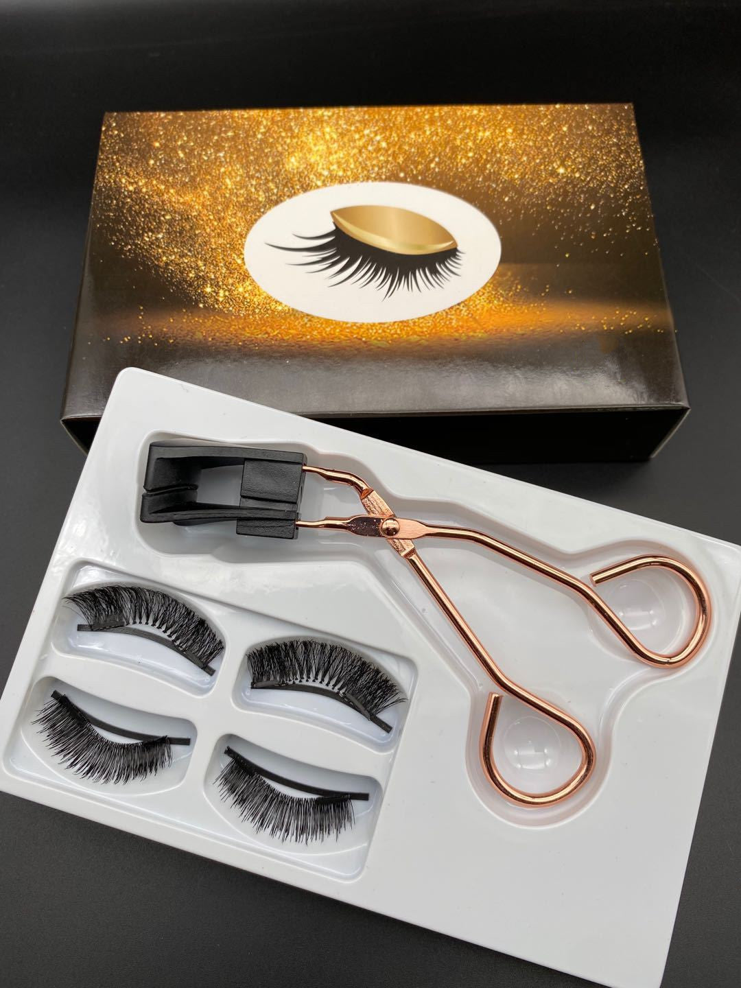 Quantum Magnetic Eyelashes Set – Natural Lashes with Magnetic Liner