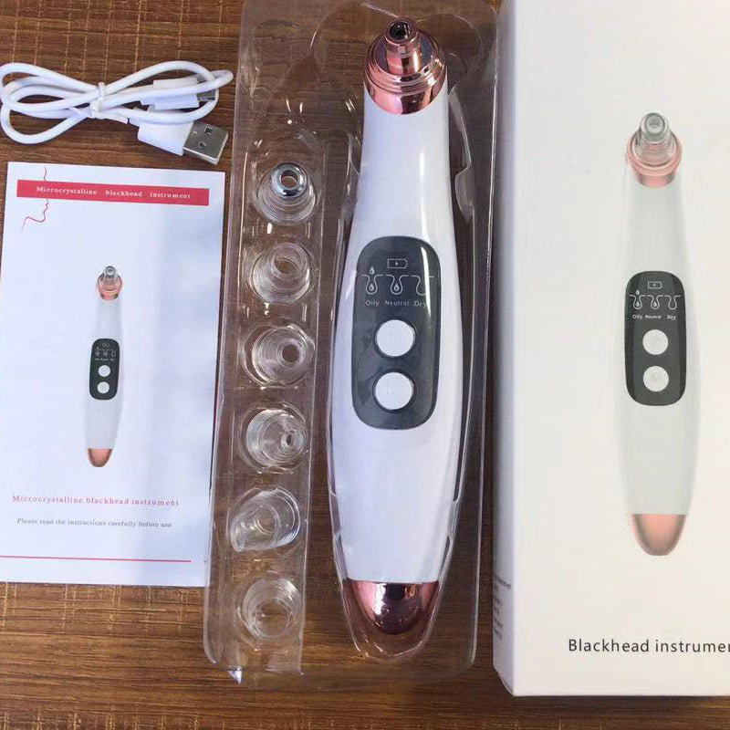 USB Electric Blackhead Remover – Visual Pore Cleaner with LED Display