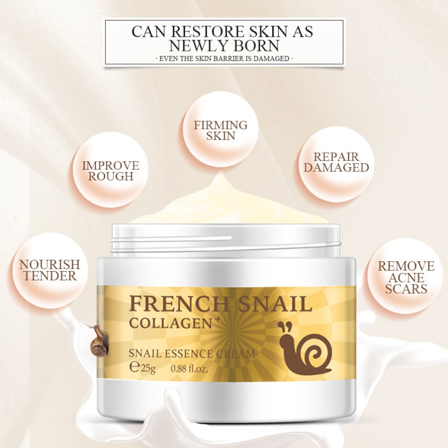 Snail Collagen Cream | Hyaluronic Acid & Vitamin C Anti-Aging Face Cream