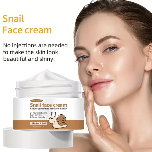 Korean Snail Essence Cream | Collagen & Hyaluronic Acid Skin Moisturizer
