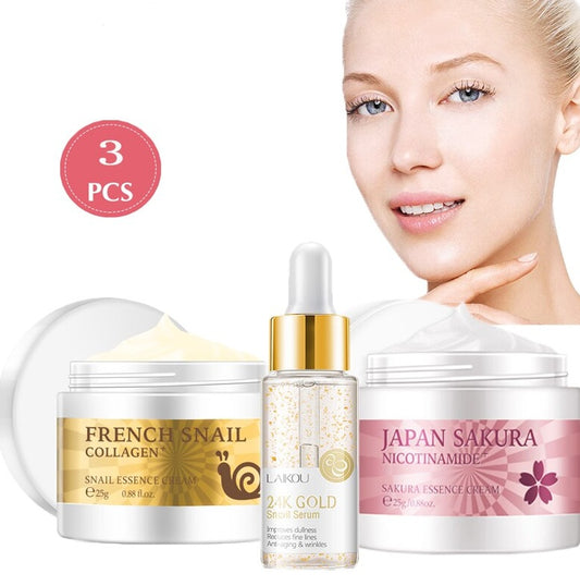 Snail Collagen Cream | Hyaluronic Acid & Vitamin C Anti-Aging Face Cream