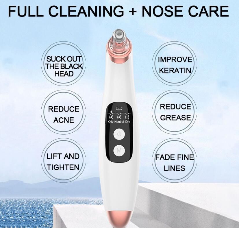 USB Electric Blackhead Remover – Visual Pore Cleaner with LED Display