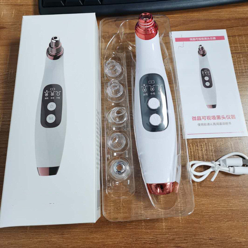 USB Electric Blackhead Remover – Visual Pore Cleaner with LED Display