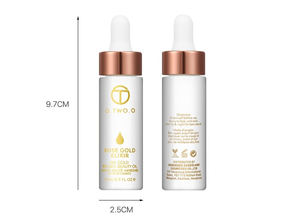 24K Rose Gold Elixir | Hydrating Face Oil & Anti-Aging Primer