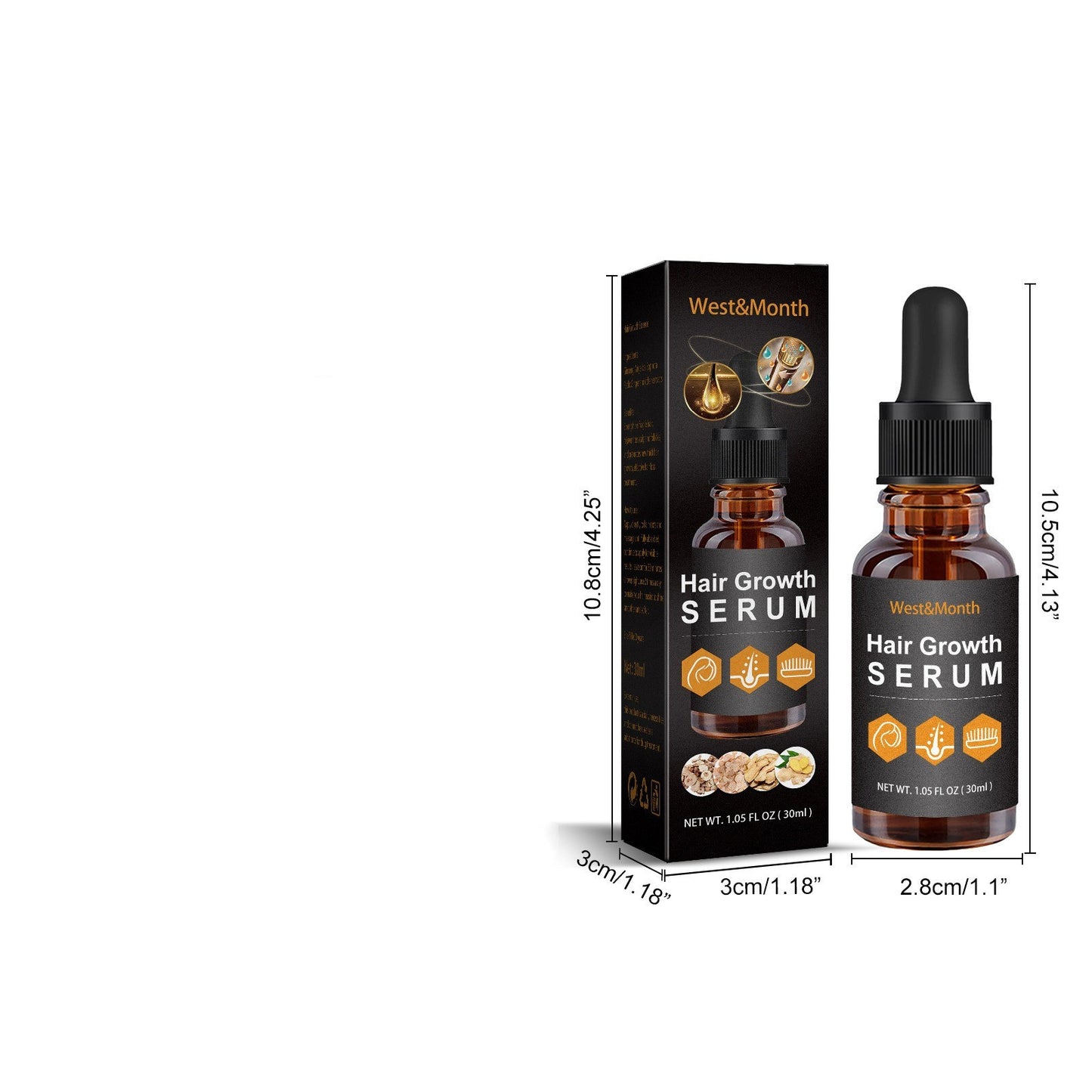 Hair Oil – Hair Growth & Repair Essential Oil with Ginseng & Ginger