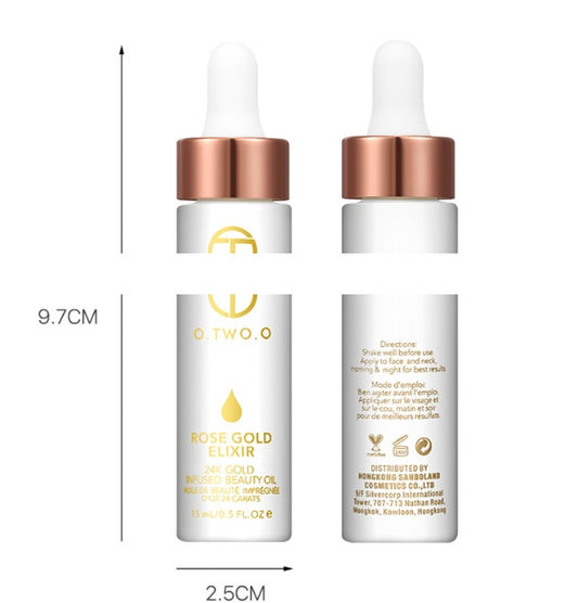 24K Rose Gold Elixir | Hydrating Face Oil & Anti-Aging Primer