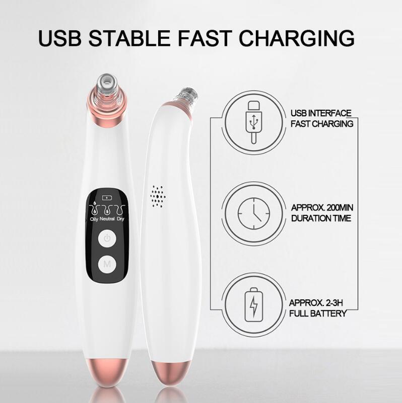 USB Electric Blackhead Remover – Visual Pore Cleaner with LED Display