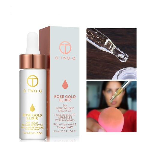 24K Rose Gold Elixir | Hydrating Face Oil & Anti-Aging Primer