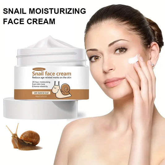 Korean Snail Essence Cream | Collagen & Hyaluronic Acid Skin Moisturizer