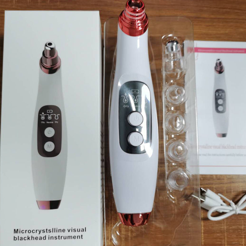 USB Electric Blackhead Remover – Visual Pore Cleaner with LED Display