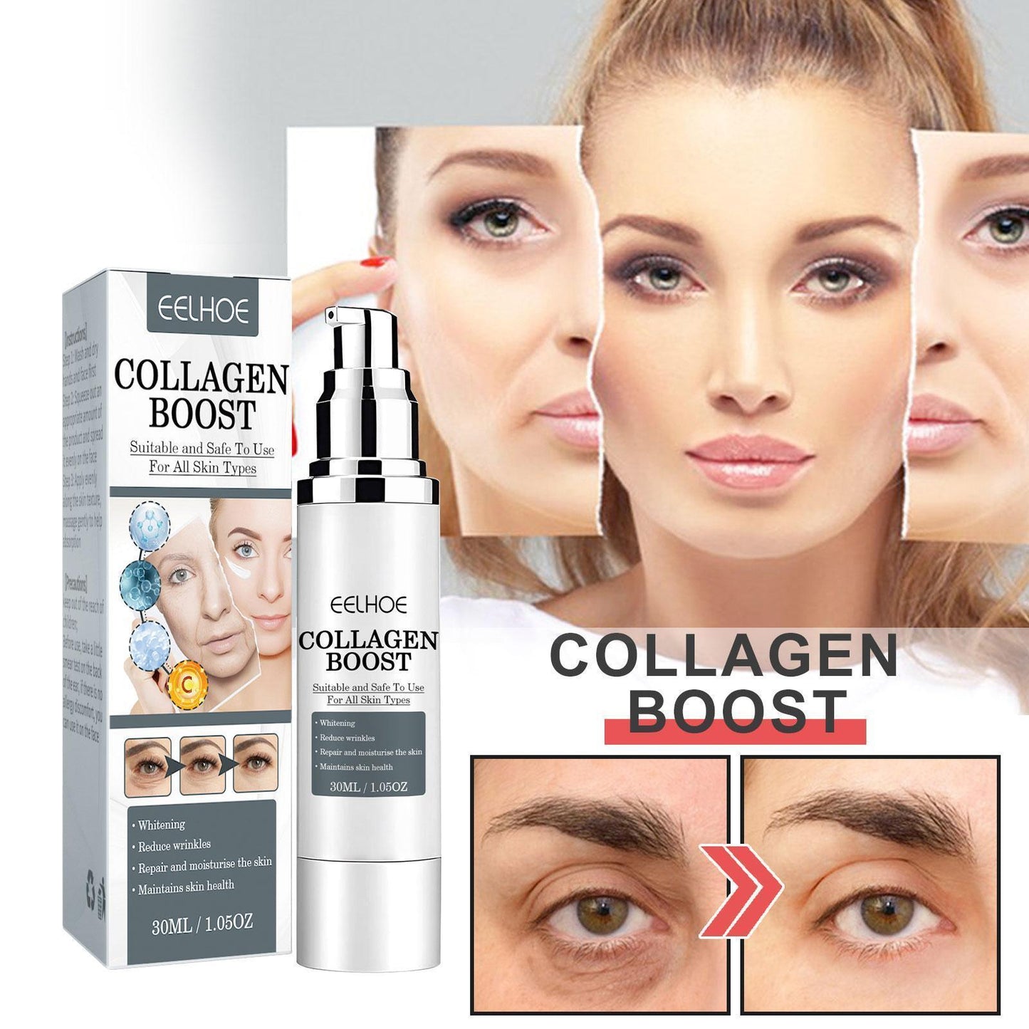 Collagen Anti-Wrinkle Cream – Skin Tightening, Whitening & Hydrating Face